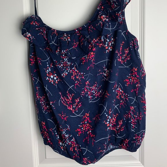 Kirra Navy and Red Floral Blouse - Picture 3 of 3